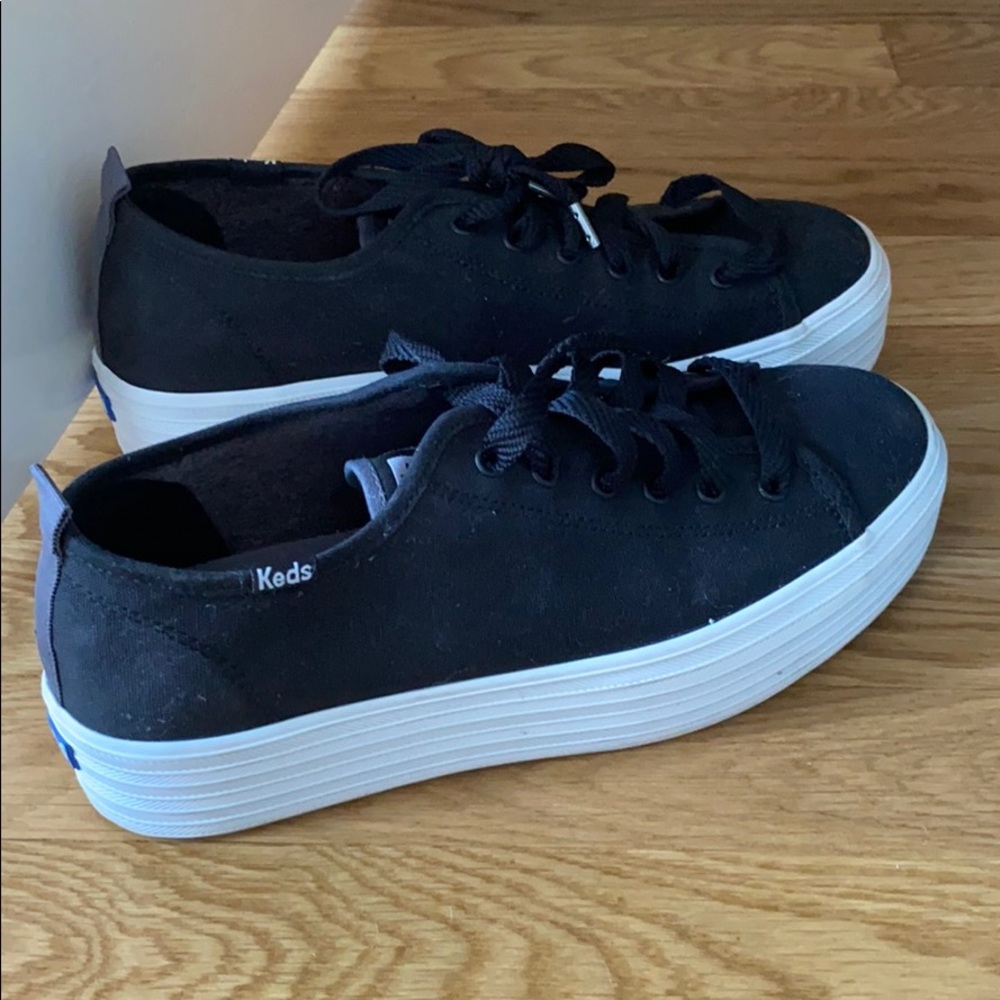 Keds Black Platform Sneakers